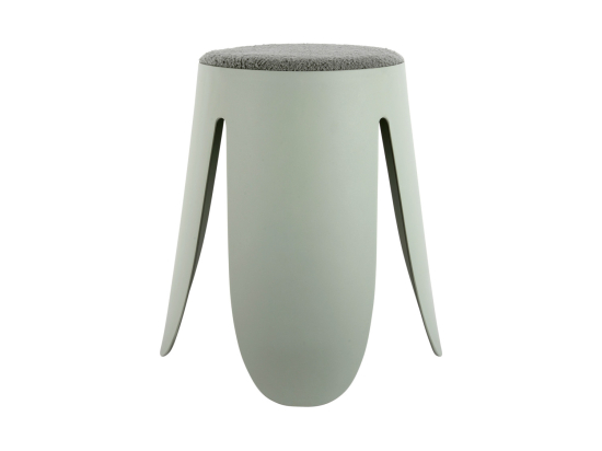 TABOURET ASSISE EN BOUCLETTE VERT