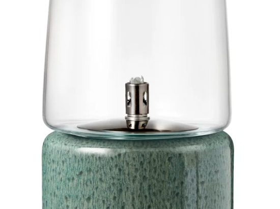 LAMPE A HUILE VERTE GRES