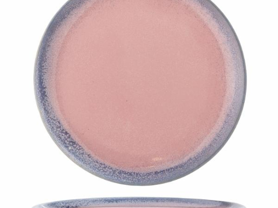PAULA ASSIETTE ROSE GRES