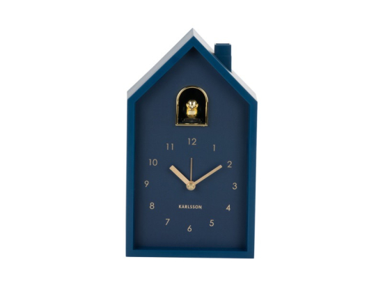 RÉVEIL COUCOU MODERNE BLEU FONCÉ KARLSSON