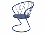 FAUTEUIL  MÉTALLIQUE EXTERIEUR BLEU MARINE