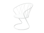 FAUTEUIL MÉTALLIQUE EXTERIEUR BLANC