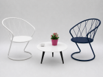 FAUTEUIL MÉTALLIQUE EXTERIEUR BLANC
