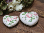 COEUR DECORATIF TOULOUSE - MOTIF FLORAL ROSE