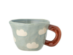 TASSE NINI BLOOMINGVILLE – TASSE EN GRÈS BLEUE 110 ML