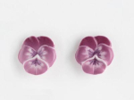 BOUCLES D'OREILLES PUCES FLEUR DE PENSÉE - NACH