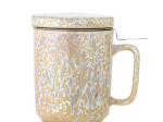 TASSE YUMA BLOOMINGVILLE AVEC PASSOIRE À THÉ - TASSE EN GRÈS AVEC COUVERCLE