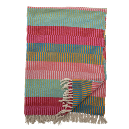 ISNEL  PLAID MULTICOLORE - COTON RECYCLE