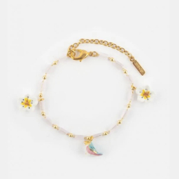 BRACELET FLEUR DE POIRIER & OISEAU BLEU - NACH