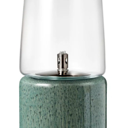 LAMPE A HUILE VERTE GRES