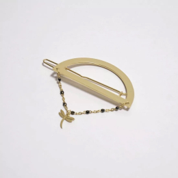 BARRETTE LOUANE DORÉE LIBELLULE GYPSO