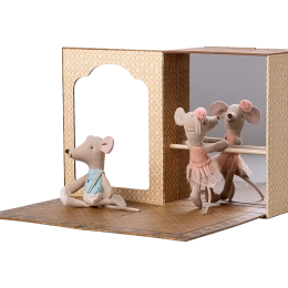 STUDIO DE DANSE AVEC PETITE SŒUR ET PETIT FRÈRE SOURIS