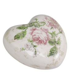 COEUR DECORATIF TOULOUSE - MOTIF FLORAL ROSE