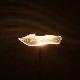 LAMPE LED FLEUR MET/PLAST OR 